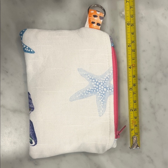 Colorful Seashell Print Pouch - Picture 2 of 4